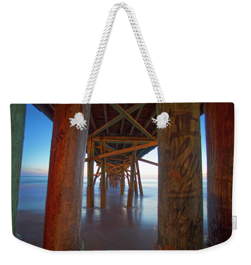 Pier Weekender Tote Bag featuring the photograph Sticks by Robert Och