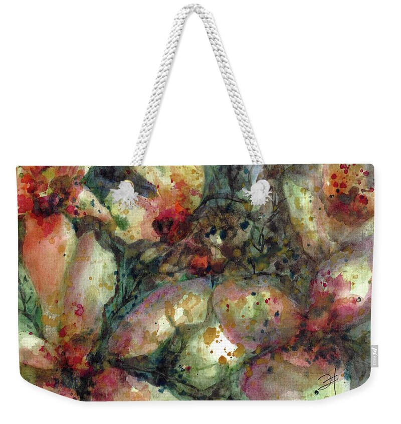 #creativemother Weekender Tote Bag featuring the painting Sticky Love by Francelle Theriot