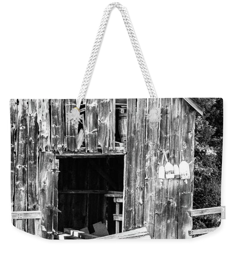 Black And White Weekender Tote Bag featuring the photograph Still Standing by Darryl Hendricks