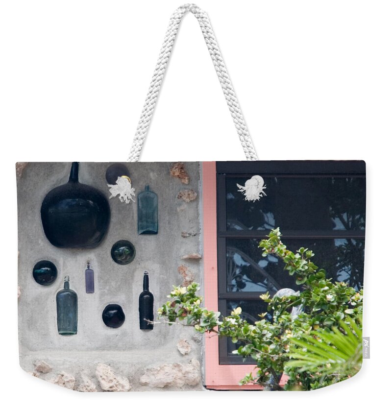 Conchkey Weekender Tote Bag featuring the photograph Stone Cottage Wall Art 1 by Ginger Wakem