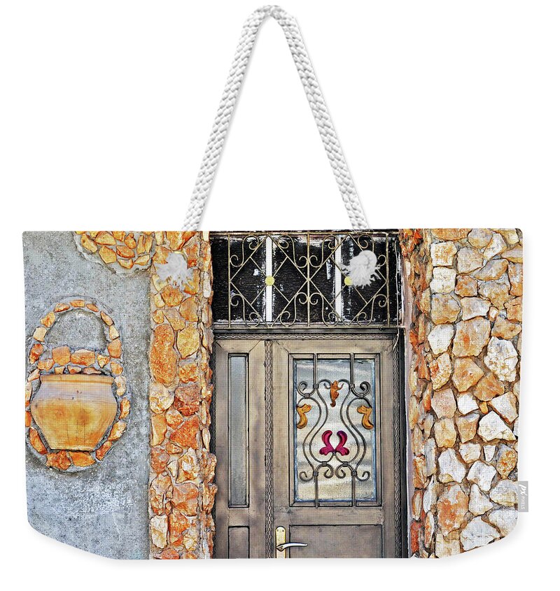 Decorative Weekender Tote Bag featuring the photograph Stopped On The Way by Lydia Holly