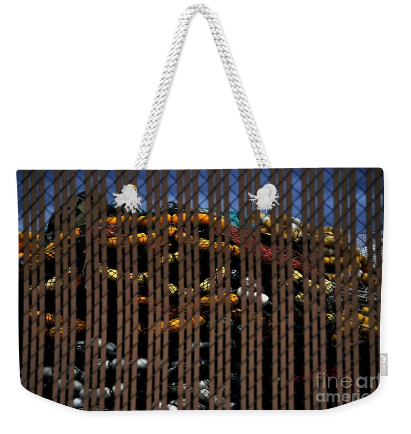 Clay Weekender Tote Bag featuring the photograph Stored For Now by Clayton Bruster