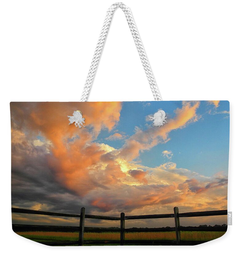 Storm Weekender Tote Bag featuring the photograph Storm Gathers by Raymond Salani III