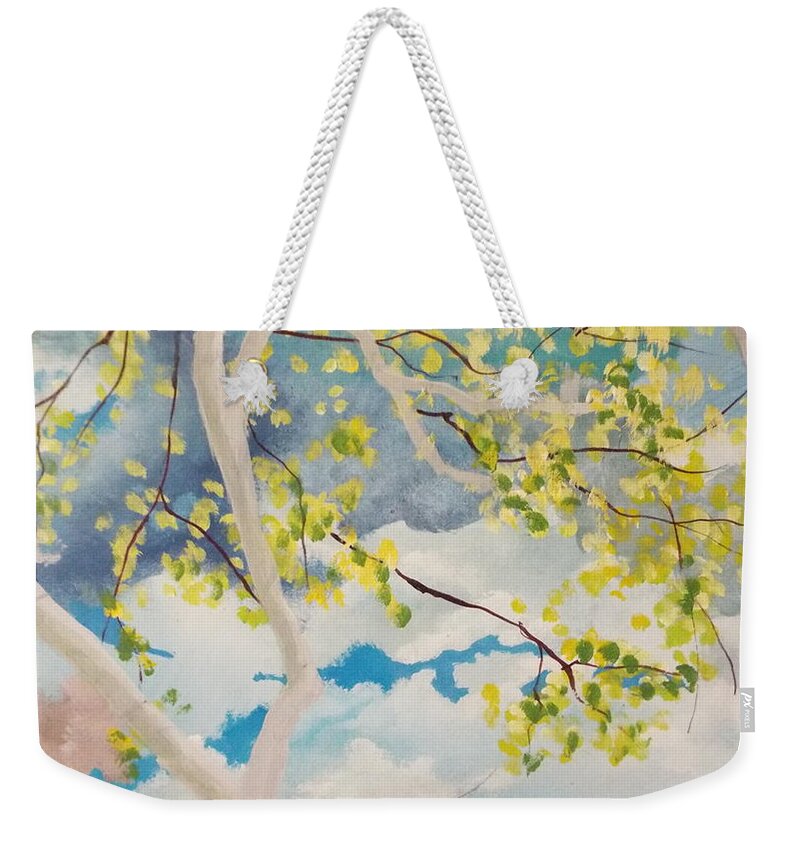 Mix And Match Weekender Tote Bag featuring the painting Storm px 6 by Michael Dillon