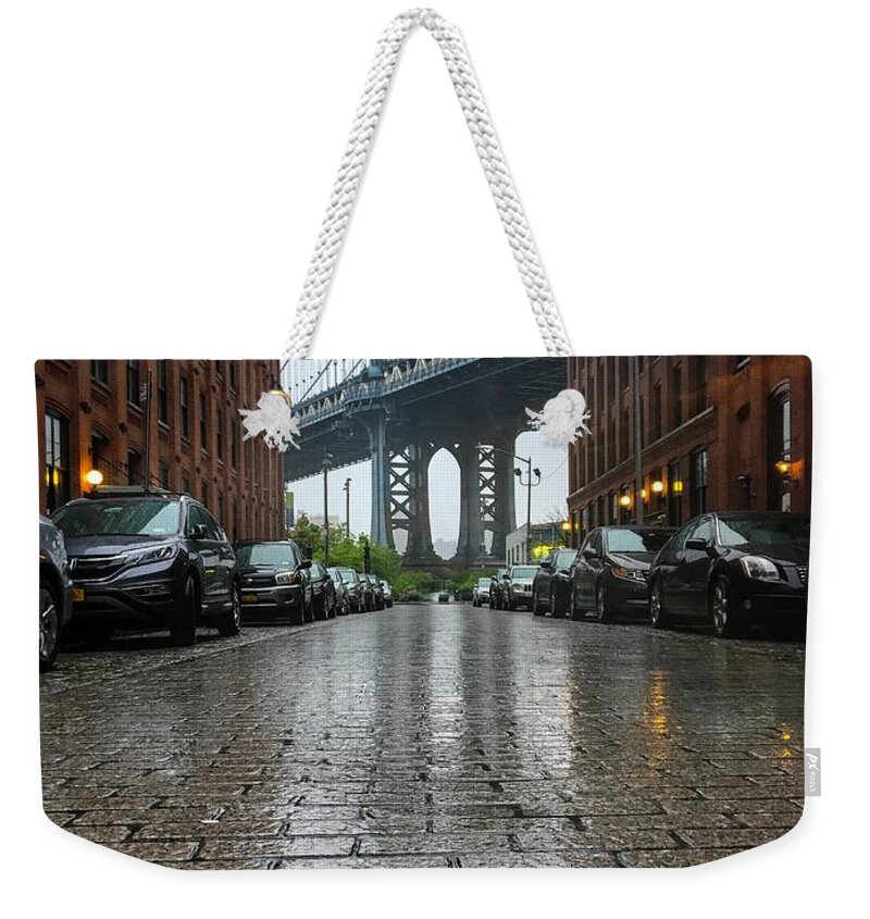 Dumbo Weekender Tote Bag featuring the photograph Stormy D U M B O by Rand Ningali