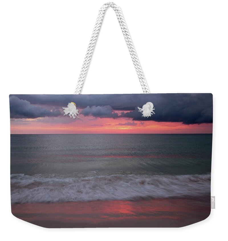 Sunset Weekender Tote Bag featuring the photograph Stormy Sunset by Eilish Palmer