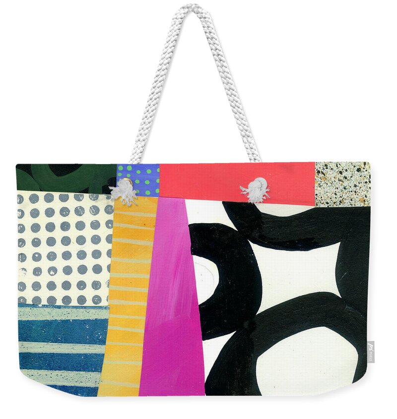  Abstract Art Weekender Tote Bag featuring the painting Straight Up by Jane Davies