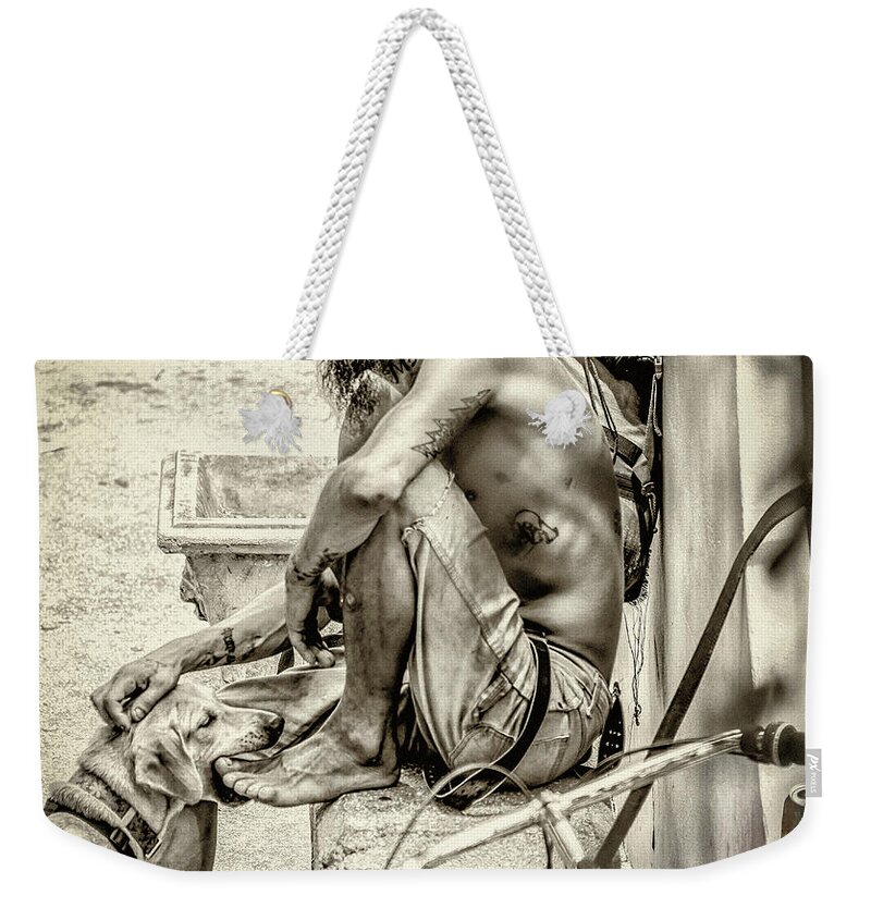 St. Augustine Weekender Tote Bag featuring the photograph Street Life II by Joseph Desiderio