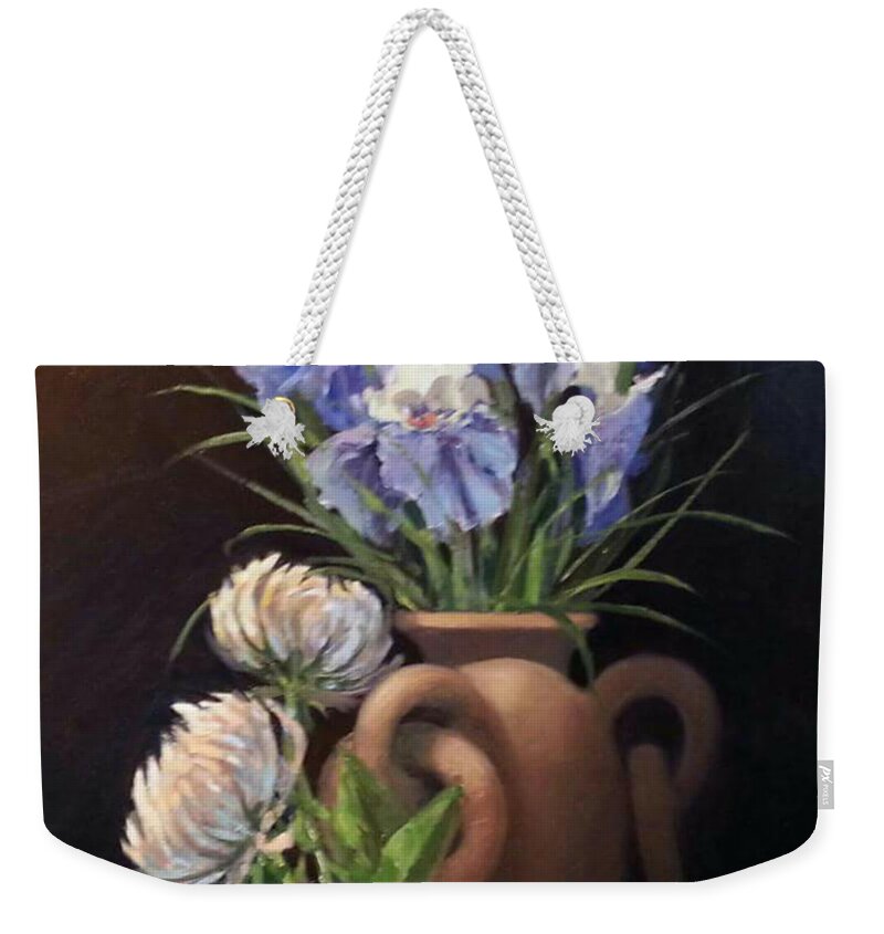  Weekender Tote Bag featuring the painting Strictly Dramatic by Jessica Anne Thomas