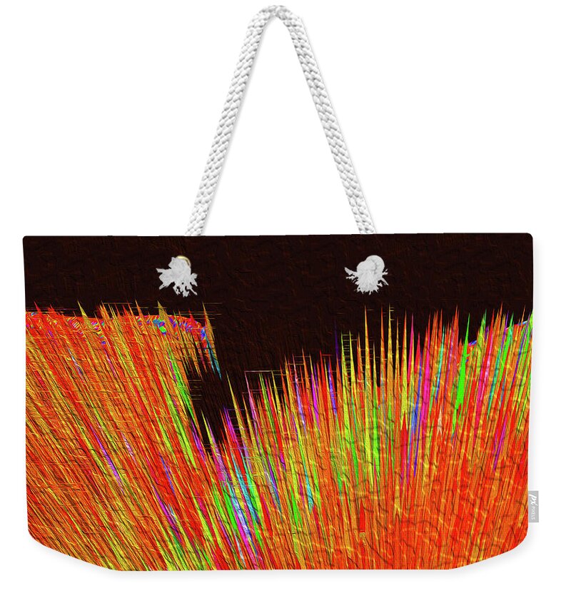 Abstracts Weekender Tote Bag featuring the photograph Strikes by Bruce IORIO