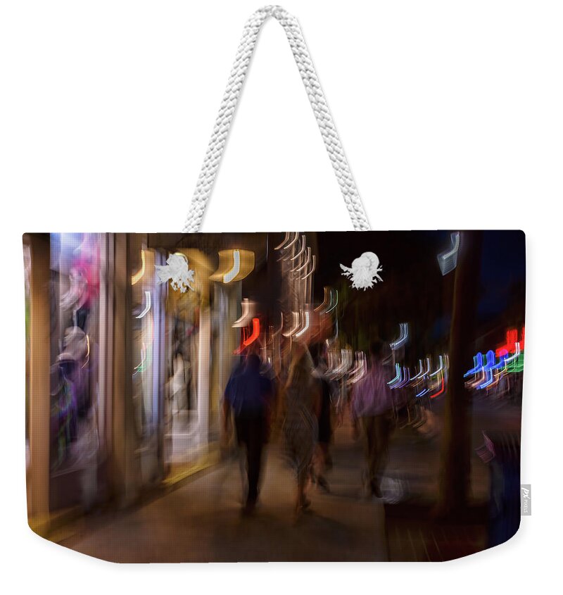 2017 Weekender Tote Bag featuring the photograph Strolling Duval by Louise Lindsay