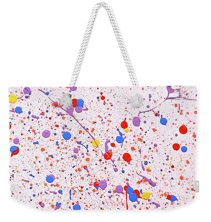 Jackson Pollock Weekender Tote Bag featuring the painting Student Surpasses the Teacher by Jilian Cramb - AMothersFineArt