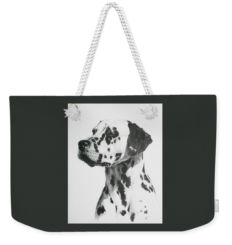 Non-sporting Weekender Tote Bag featuring the drawing Stylish by Barbara Keith