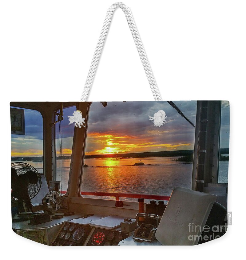 Hip Weekender Tote Bag featuring the photograph Sugar Islander II Sunrise -0054 by Norris Seward