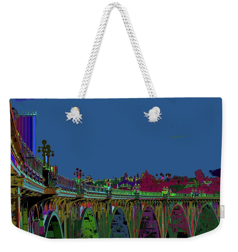 Suicide Bridge 2017 Let Us Hope To Find Hope Weekender Tote Bag featuring the photograph Suicide Bridge 2017 Let Us Hope To Find Hope by Kenneth James