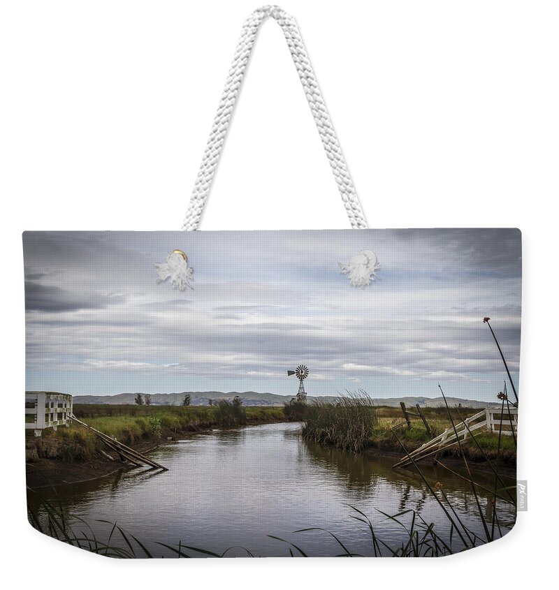 Grizzly Island Weekender Tote Bag featuring the photograph Suisun Slough by Bruce Bottomley