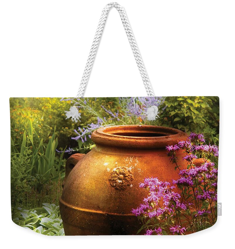 Savad Weekender Tote Bag featuring the photograph Summer - Landscape - The Urn by Mike Savad