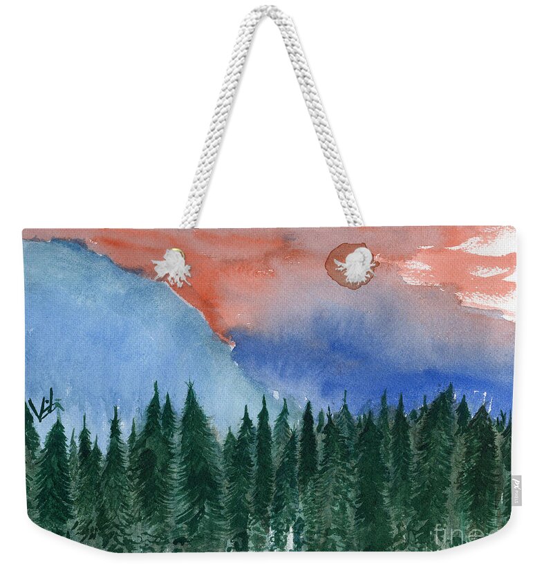 Montana Weekender Tote Bag featuring the painting Summer Day by Victor Vosen