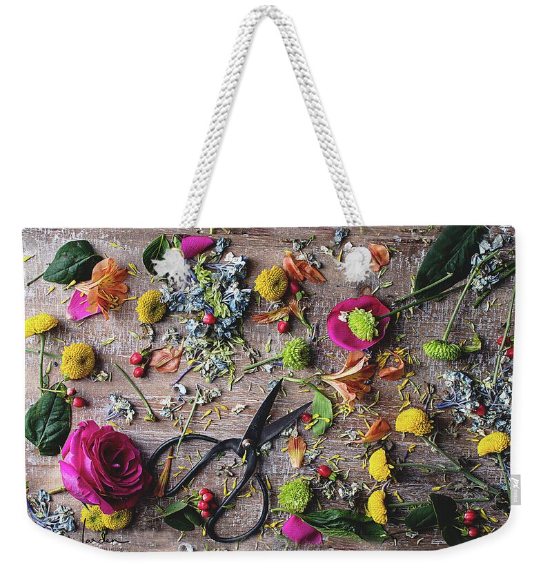 Flowers Weekender Tote Bag featuring the photograph Summer Flowers II by Norma Warden
