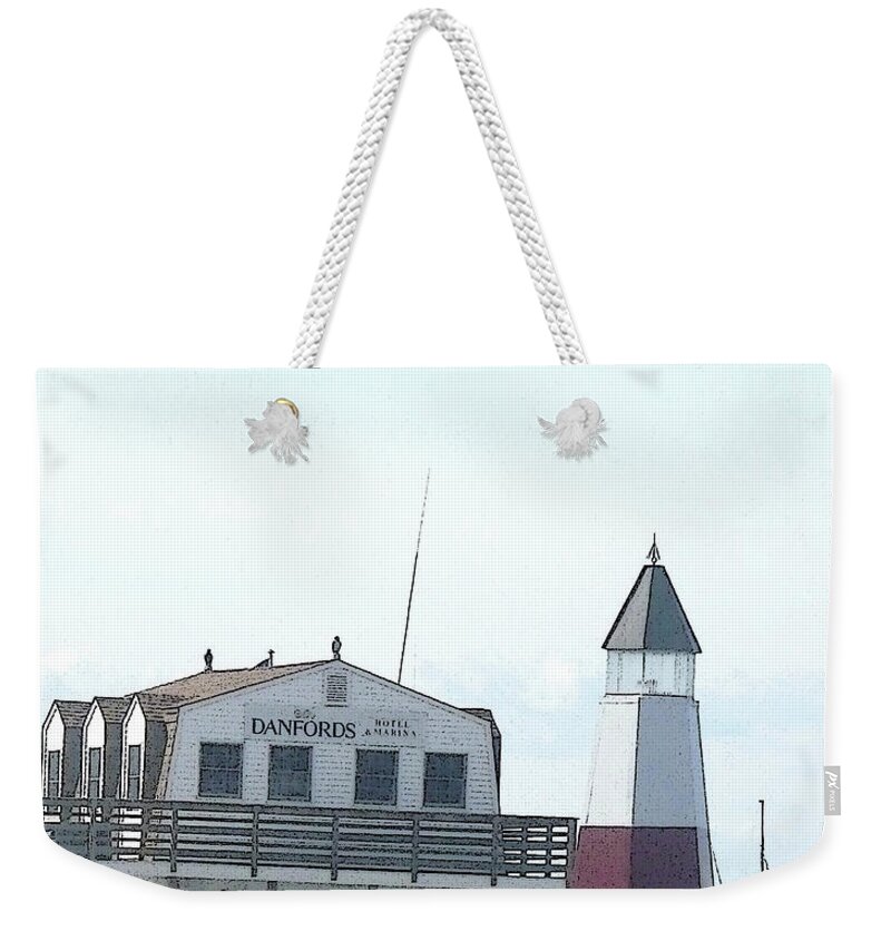 Lighthouse Weekender Tote Bag featuring the photograph Summer Getaway by Margie Avellino