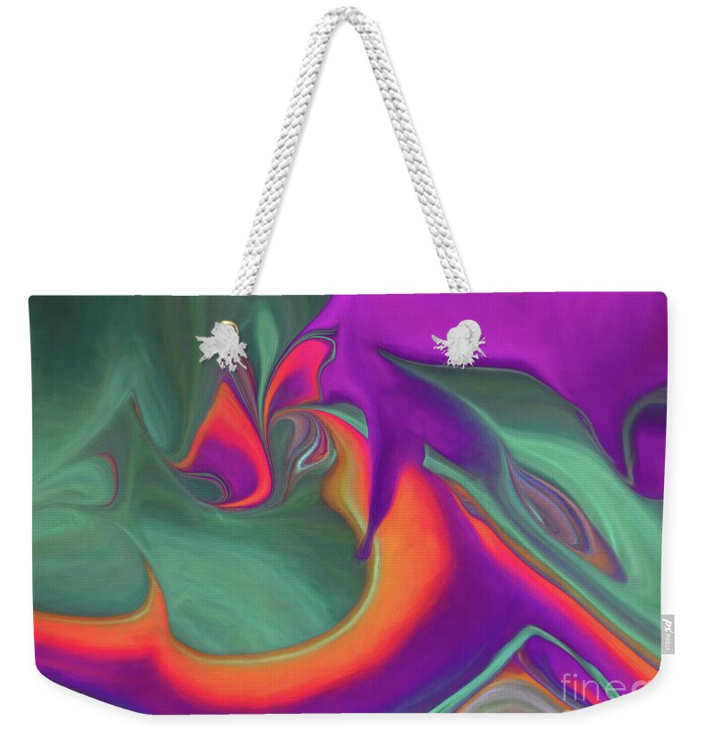 Abstract Weekender Tote Bag featuring the photograph Summer Moved On by Patti Schulze