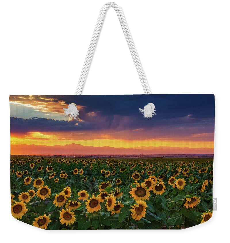 Colorado Weekender Tote Bag featuring the photograph Summer Radiance by John De Bord