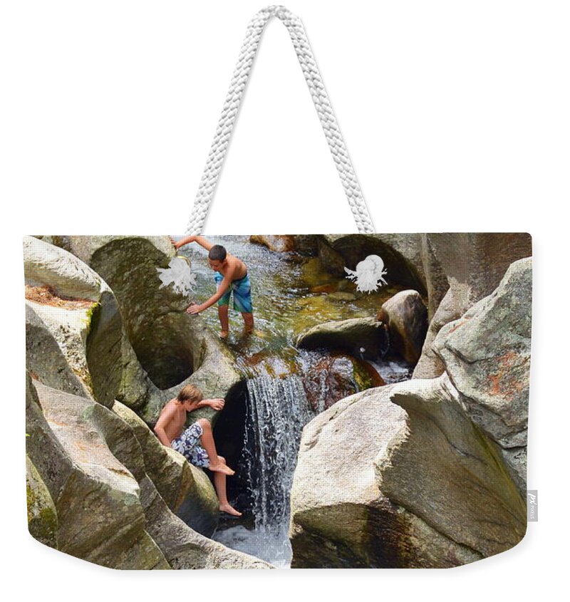 Landscape Weekender Tote Bag featuring the photograph Summer Scramble by Harry Moulton