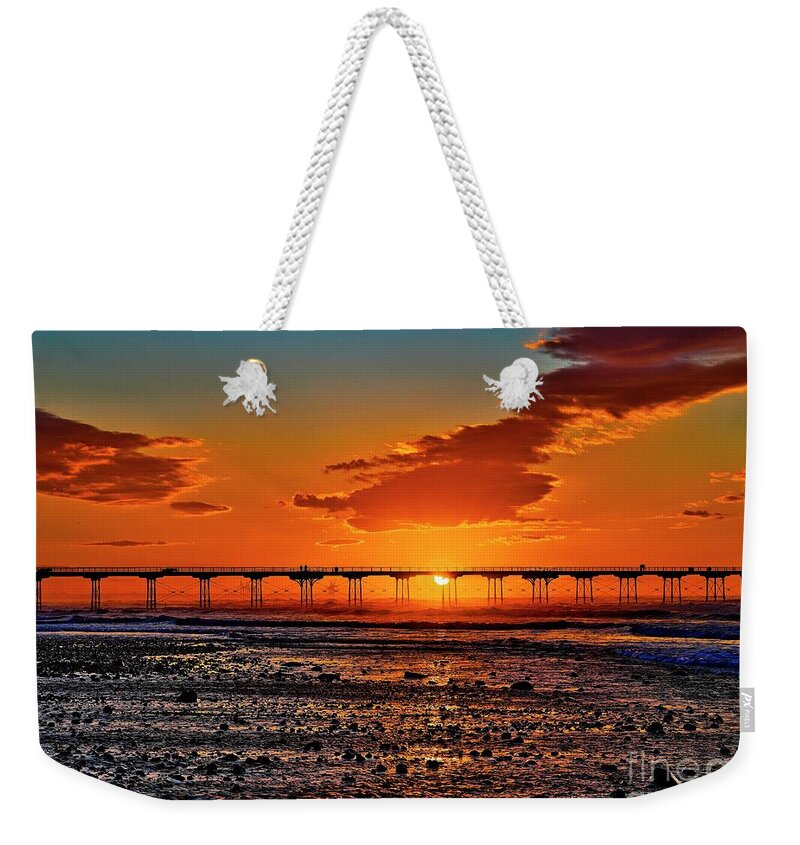 Sunset Weekender Tote Bag featuring the photograph Summer Solstice Sunset by Martyn Arnold