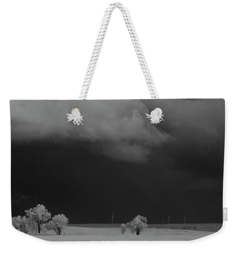 Infrared Weekender Tote Bag featuring the photograph Summer Storm by Brian Duram