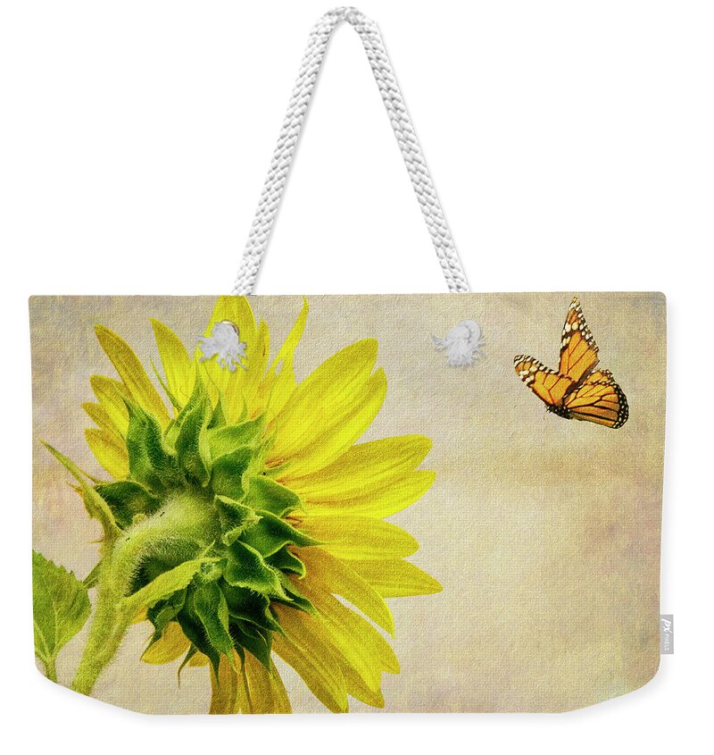 Sunflower Weekender Tote Bag featuring the photograph Summer Sun by Cathy Kovarik