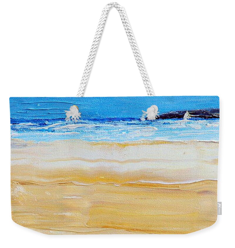 Beach Weekender Tote Bag featuring the painting Summer by Teresa Wegrzyn