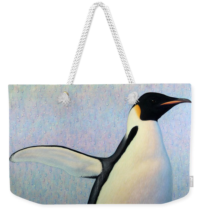 Penguin Weekender Tote Bag featuring the painting Summertime by James W Johnson