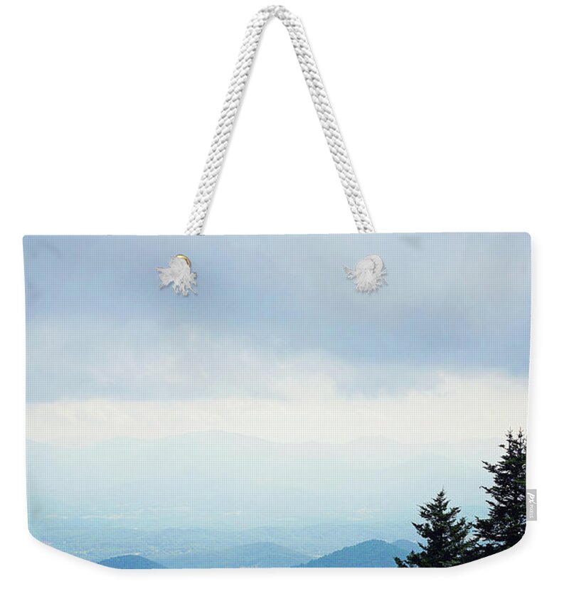 Mountain Weekender Tote Bag featuring the photograph Summit at Brasstown Bald 2 by Megan Swormstedt