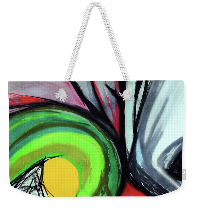 Abstract Weekender Tote Bag featuring the painting Sun Burst by George D Gordon III