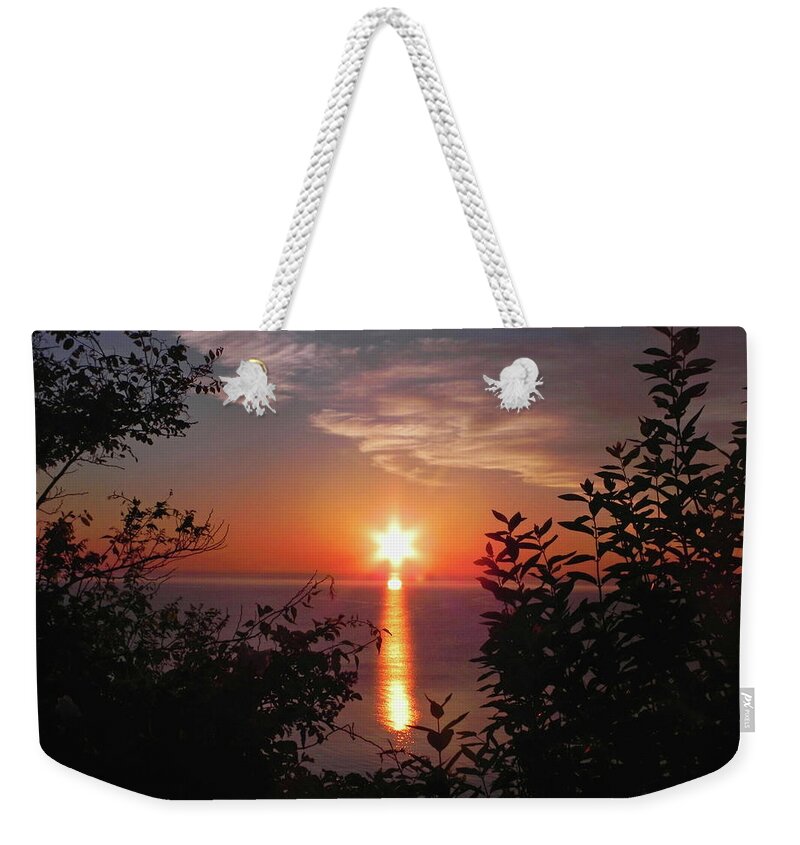 Sunrise Weekender Tote Bag featuring the photograph Sun Shine As A Star by Kathleen Moroney