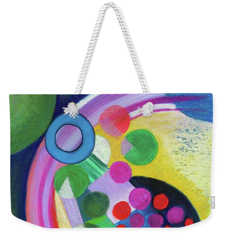  Weekender Tote Bag featuring the painting Sun Spots by Polly Castor