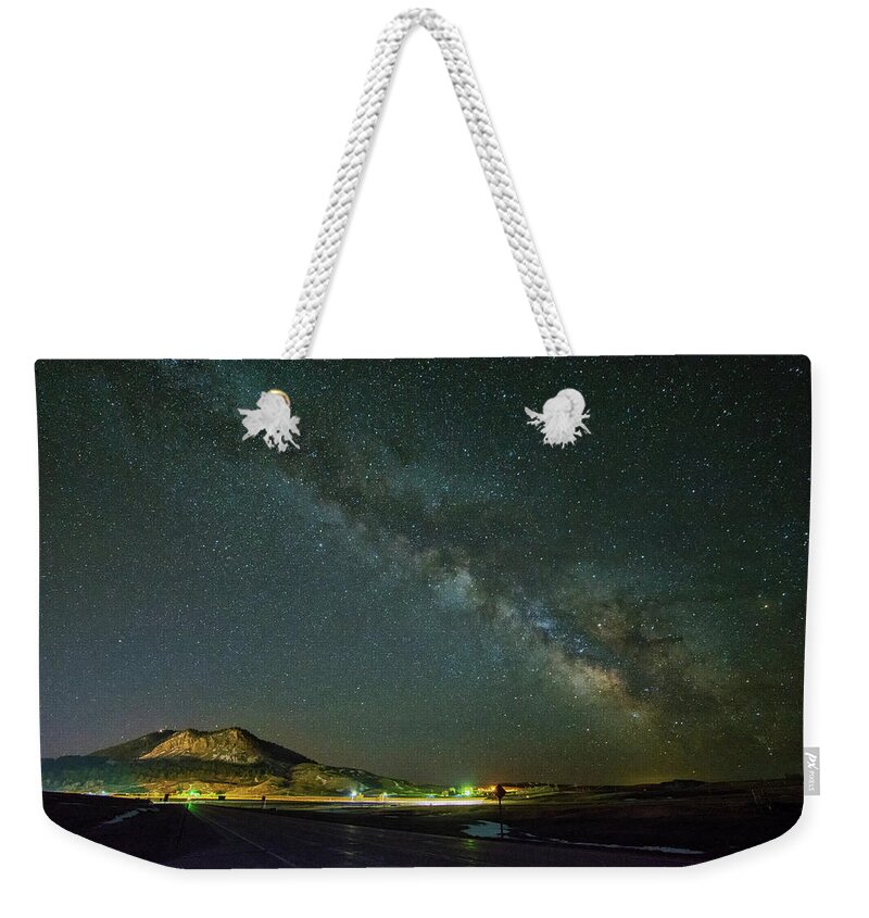 Sundance Weekender Tote Bag featuring the photograph Sundance Milky Way by Fiskr Larsen