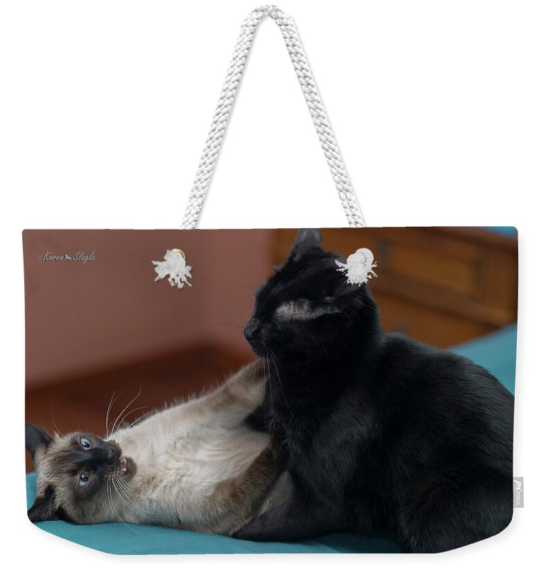 Sunday Weekender Tote Bag featuring the photograph Sunday Afternoon Rumble by Karen Slagle