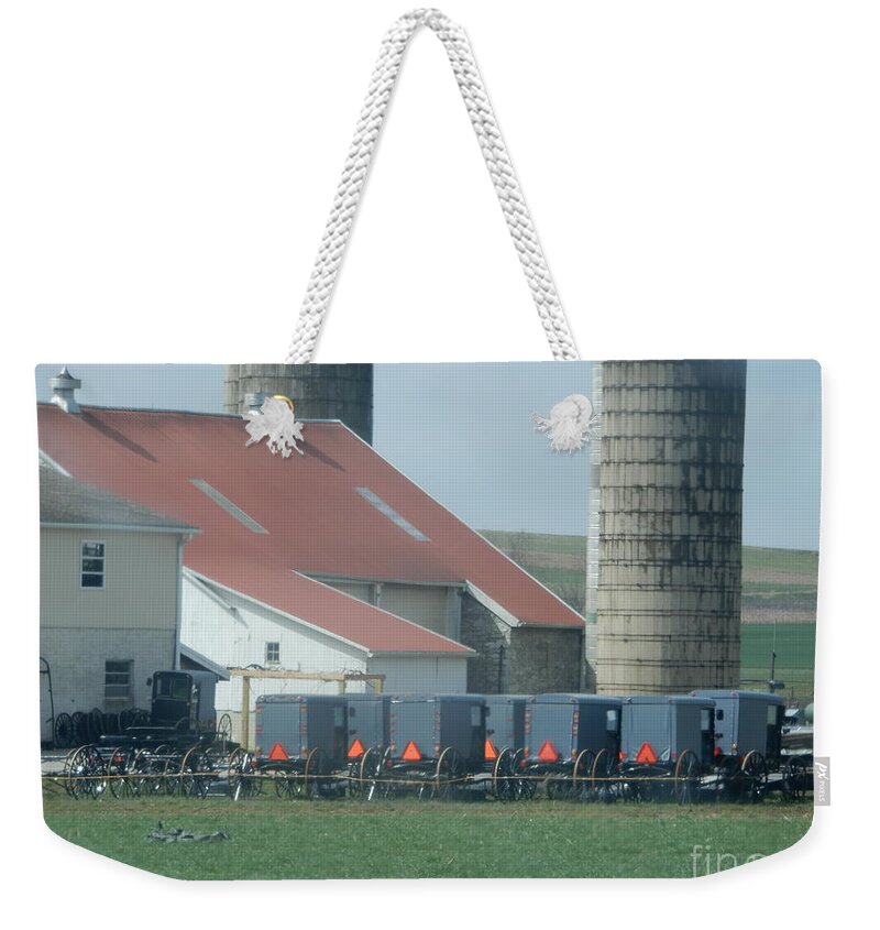 Amish Weekender Tote Bag featuring the photograph Sunday Best by Christine Clark