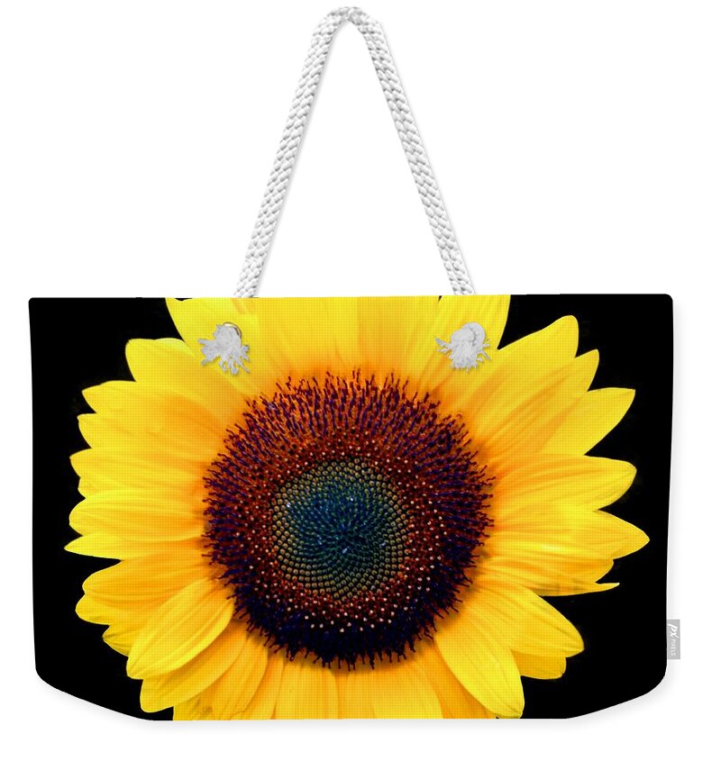 Flower Weekender Tote Bag featuring the photograph Sunflower by Bob Slitzan