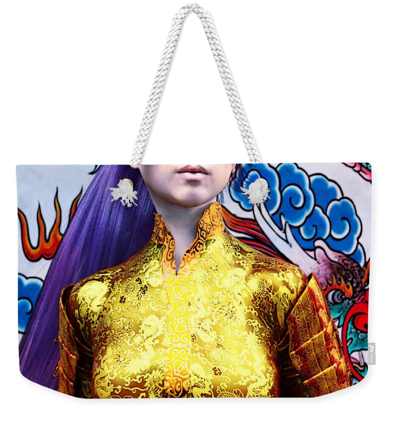 Sunkara Weekender Tote Bag featuring the digital art Sunkara by Suzanne Silvir