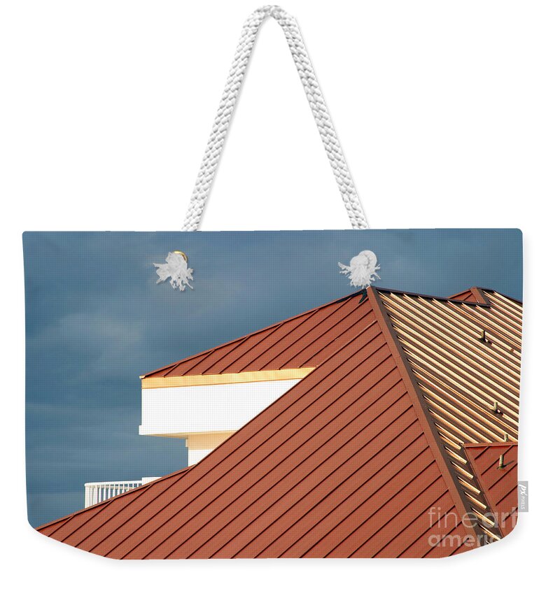 Abstract Weekender Tote Bag featuring the photograph Geometry 101 by Rick Locke - Out of the Corner of My Eye
