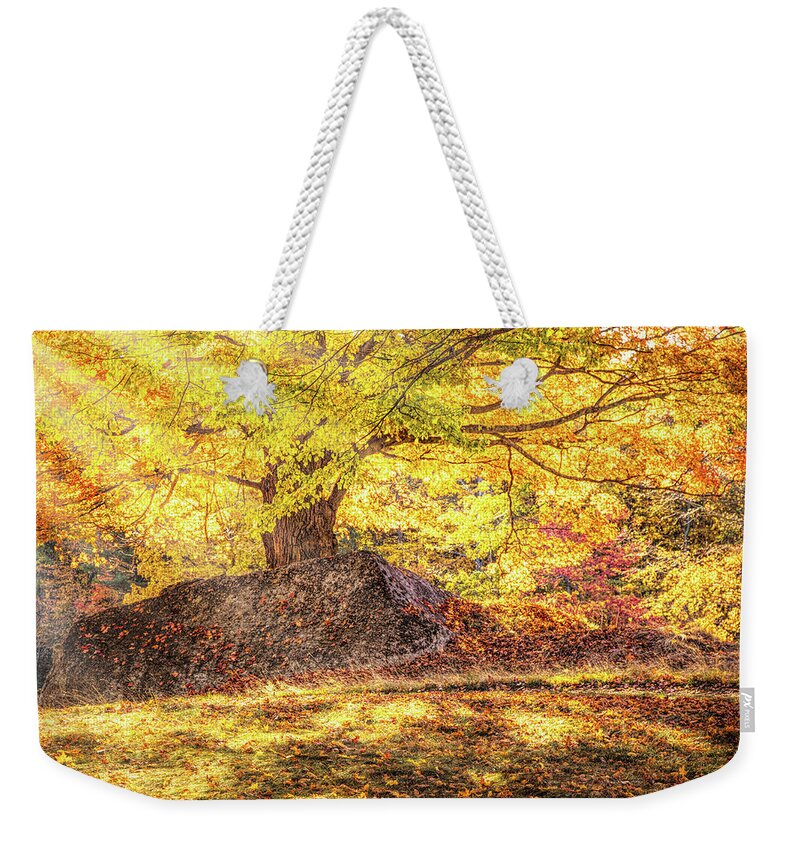 Salem Massachusetts Weekender Tote Bag featuring the photograph Sunny Afternoon on Autumn Hill by Jeff Folger