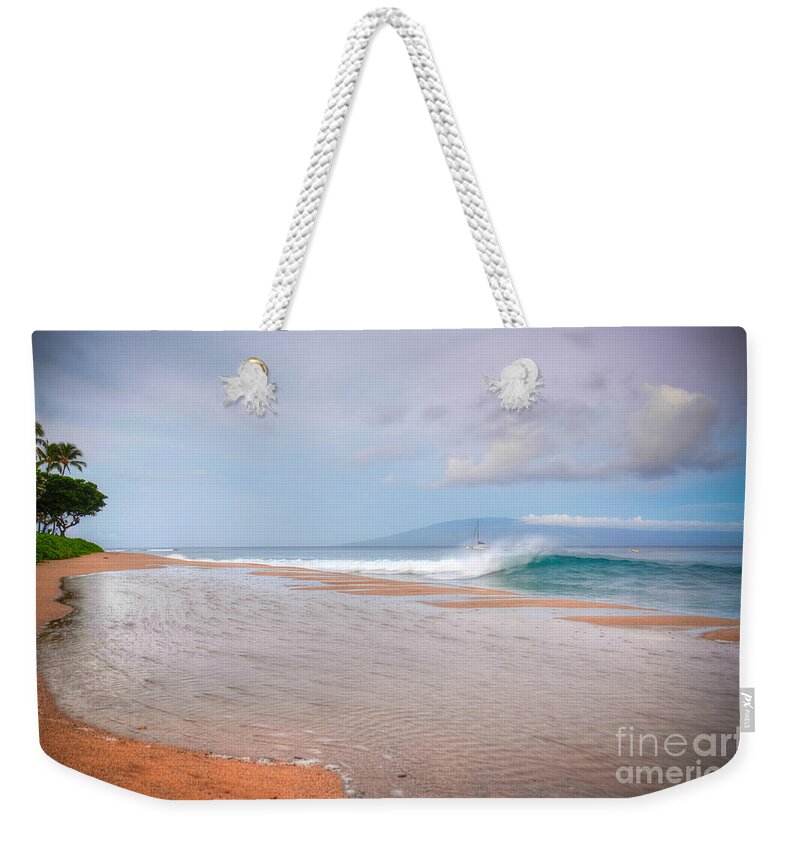 Landscape Weekender Tote Bag featuring the photograph Sunrise Break by Kelly Wade