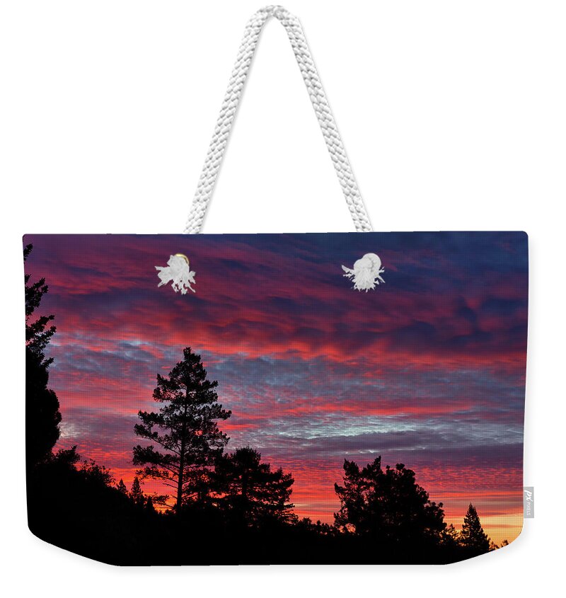 Sunrise Weekender Tote Bag featuring the photograph Sunrise in Anchor Bay by Kathleen Bishop