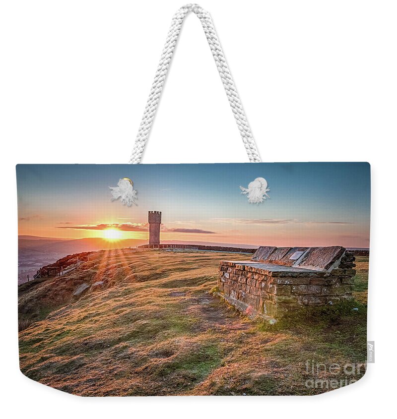 Cowling Weekender Tote Bag featuring the photograph Sunrise in Cowling on last day of April by Mariusz Talarek