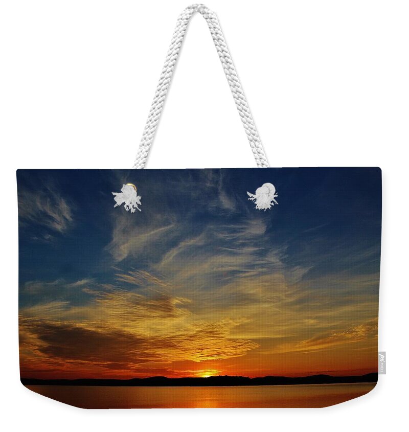 Hudson Valley Landscapes Weekender Tote Bag featuring the photograph Sunrise on Fathers' Day by Thomas McGuire