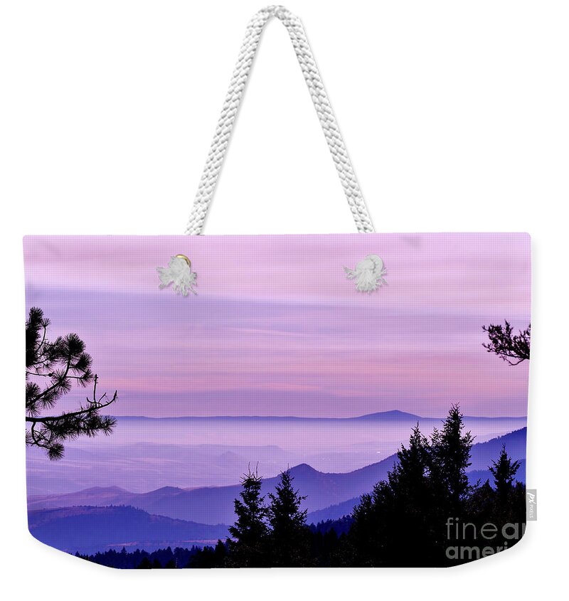 Ochoco National Forest Weekender Tote Bag featuring the photograph Sunrise Silhouettes by Michele Penner