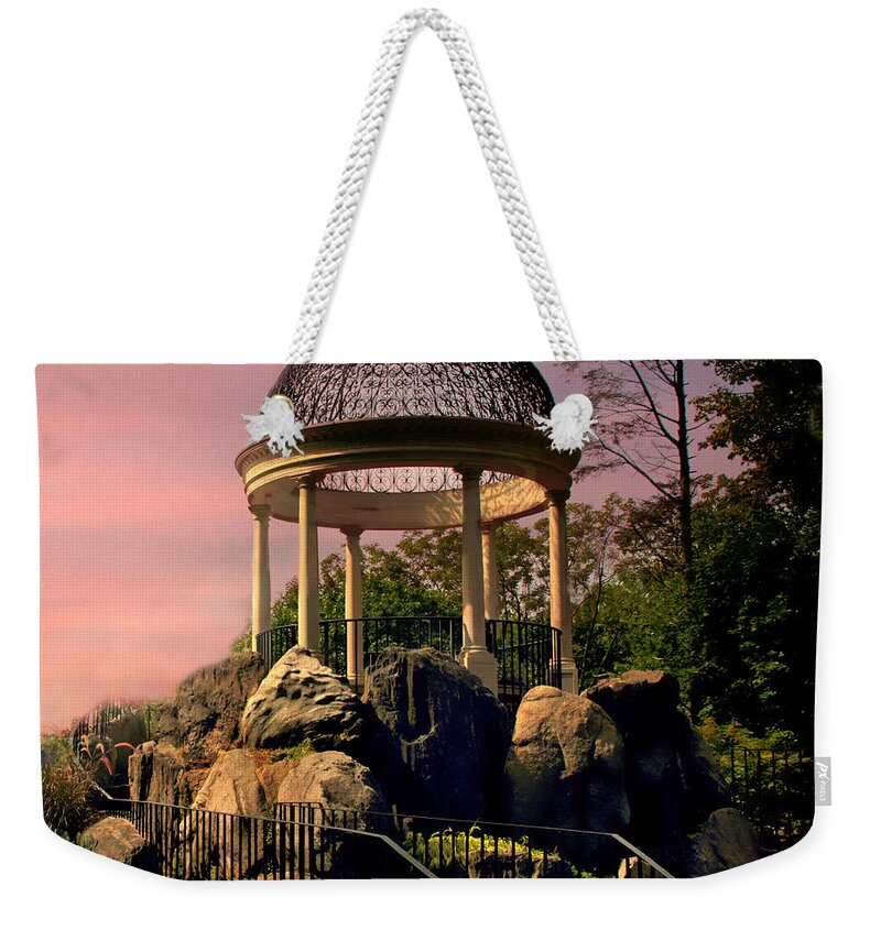 Temple Of Love Weekender Tote Bag featuring the photograph Sunrise Temple by Jessica Jenney