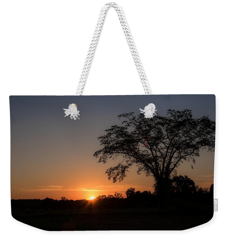Nature Weekender Tote Bag featuring the photograph Sunset   by Holden The Moment